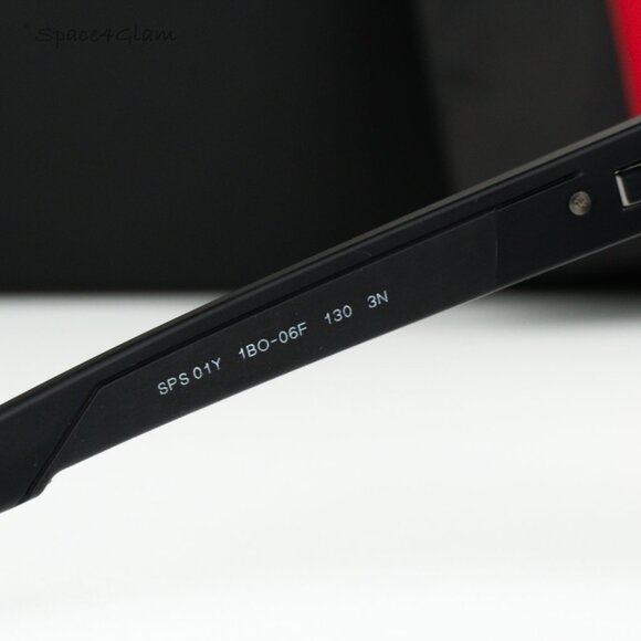 NEW Prada Linea Rossa PS01YS 1BO06F Black Grey Single Lens Unisex Sunglasses - Picture 5 of 10